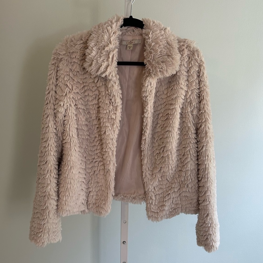 Fever Cream Faux Fur Jacket